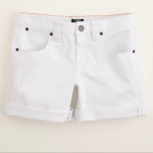 White Denim Shorts, Jcrew, Size 2